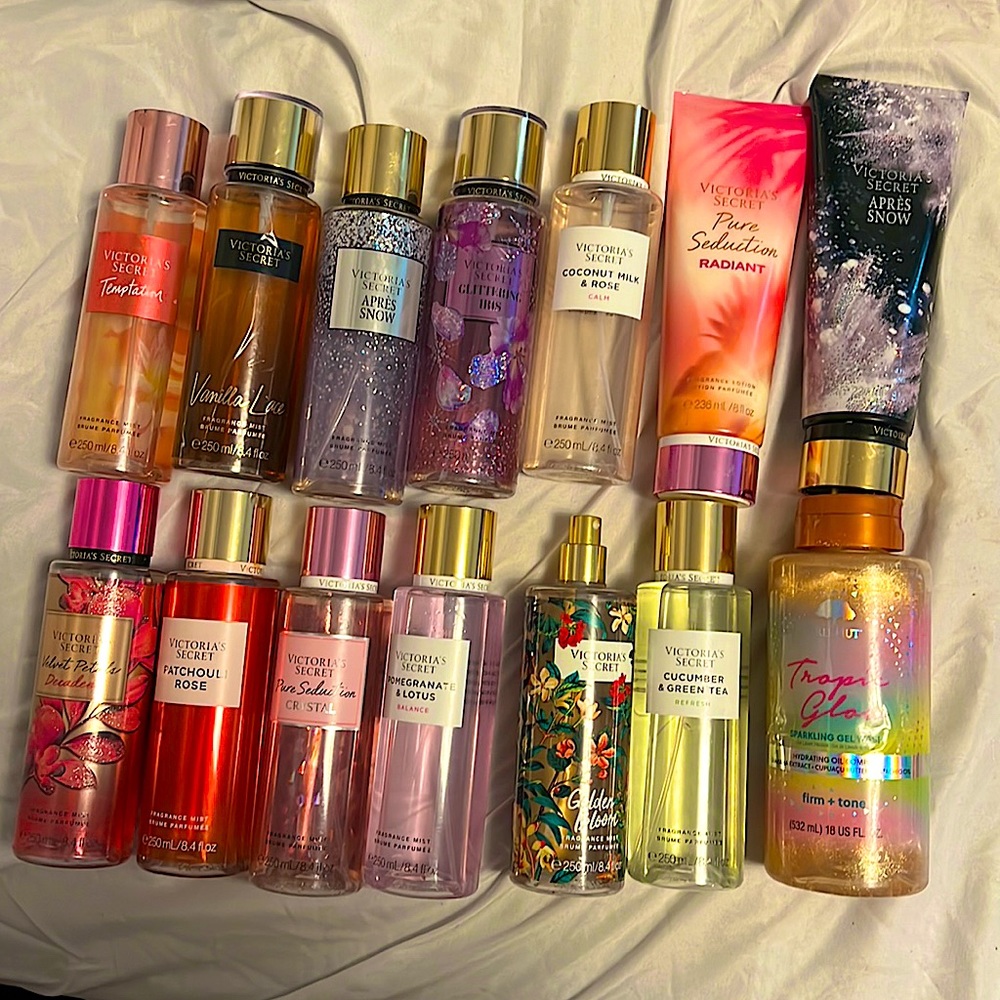 VICTORIA SECRET PERFUMES 1 for $4 EACH.. w FREE TREE HUT BODY WASH> FIRST BUYER
